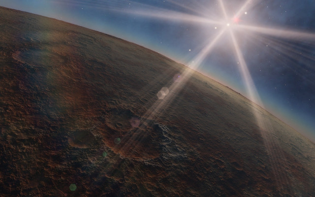 Sun bright planet star burst free wallpaper for desktop - medium preview image