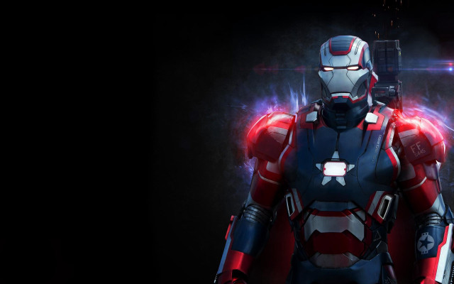 Man suit red light armor free wallpaper for desktop - medium preview image