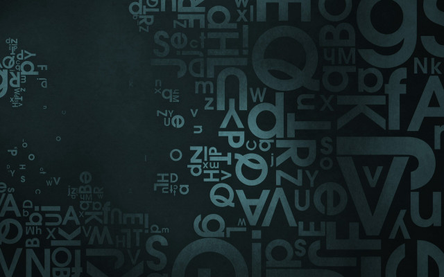 Black white background letters numbers free wallpaper for desktop - medium preview image