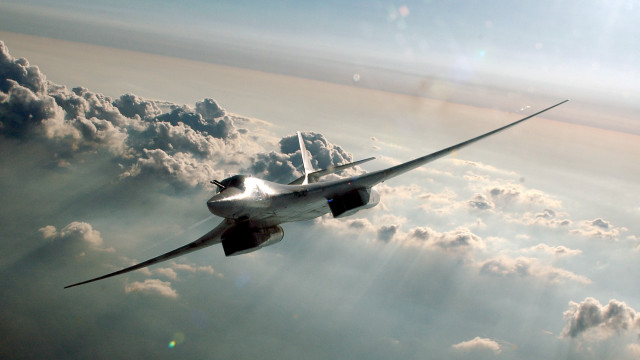 Jet clouds sunset plane horizon free wallpaper for desktop - medium preview image