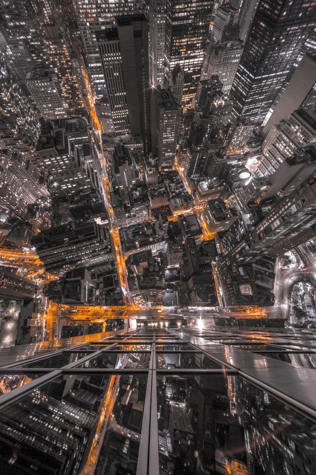 City night lights buildings background #4 free wallpaper for mobile - medium preview image