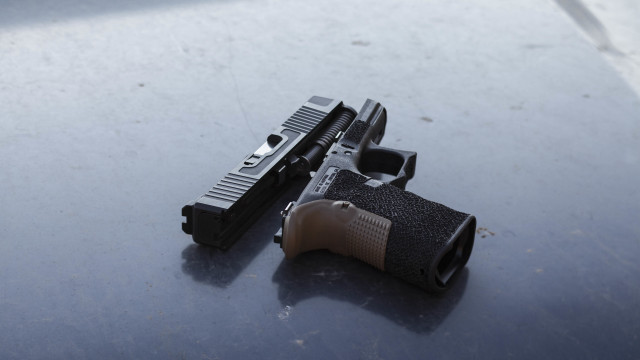 Gun holster table light lighter free wallpaper for desktop - medium preview image