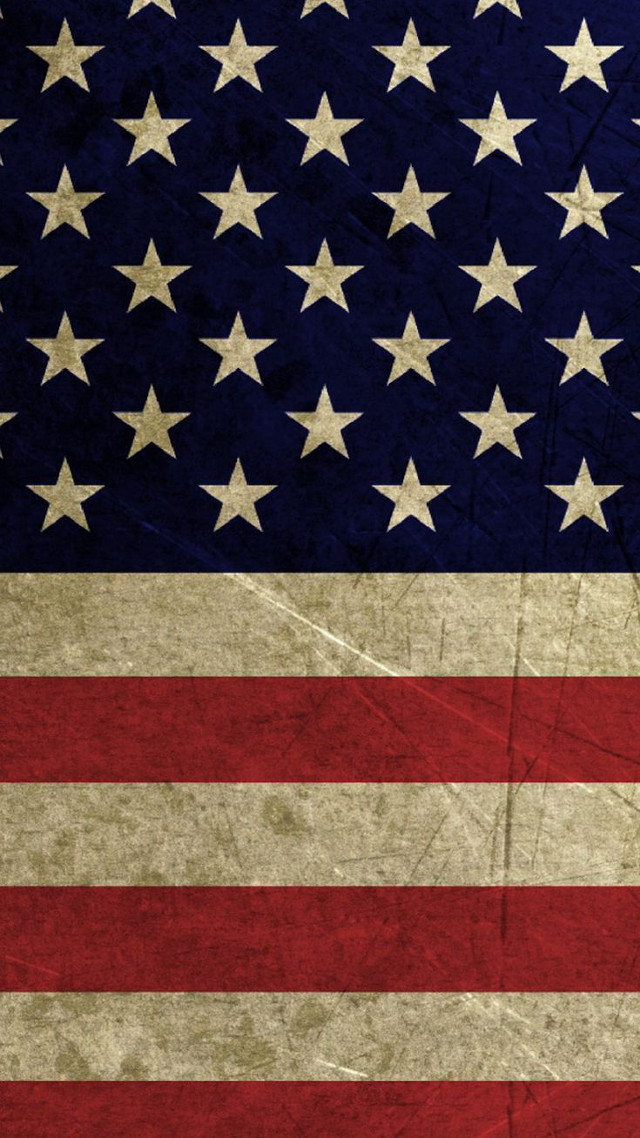 Grungy american flag background faded free wallpaper for mobile - medium preview image