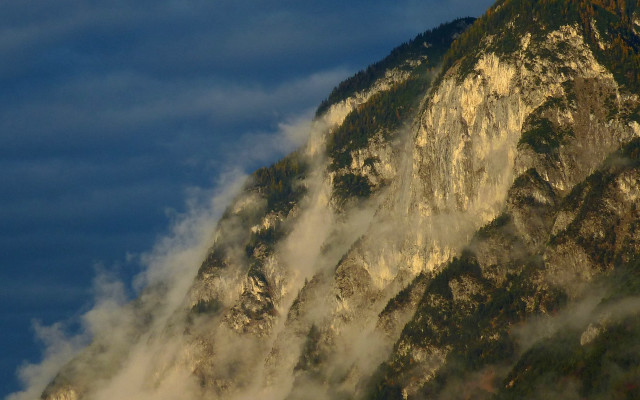 Mountain clouds plane landscape matte free wallpaper for desktop - medium preview image