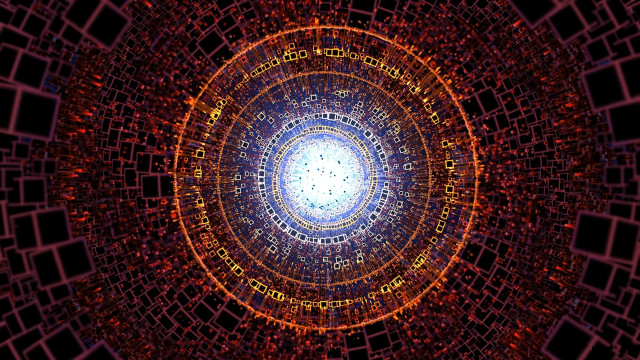 Mandelbrot fractal generative art city free wallpaper for desktop - medium preview image