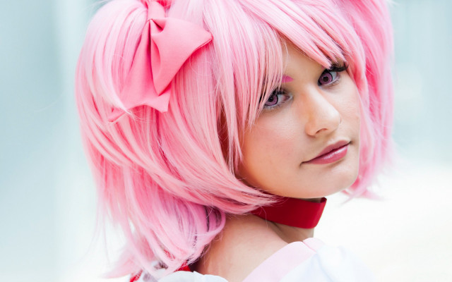 Pink hair aya goda anime free wallpaper for desktop - medium preview image