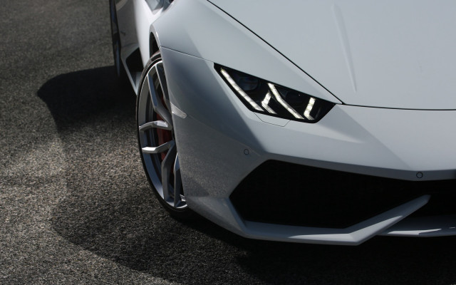 Sports car closeup lights photorealism free wallpaper for desktop - medium preview image