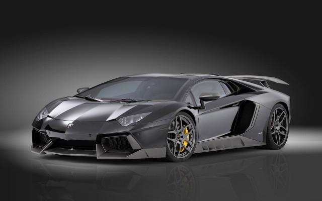 Grey sports car yellow wheels free wallpaper for desktop - medium preview image