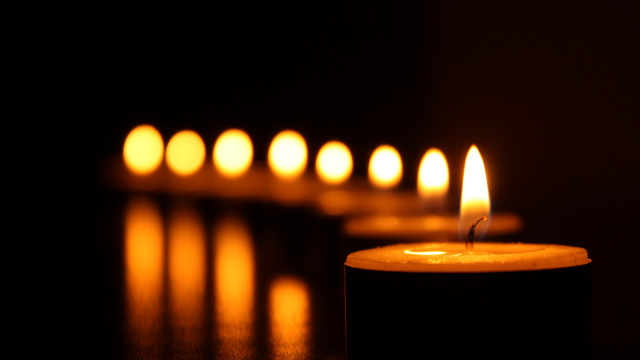 Candles reflection dark room gothic free wallpaper for desktop - medium preview image