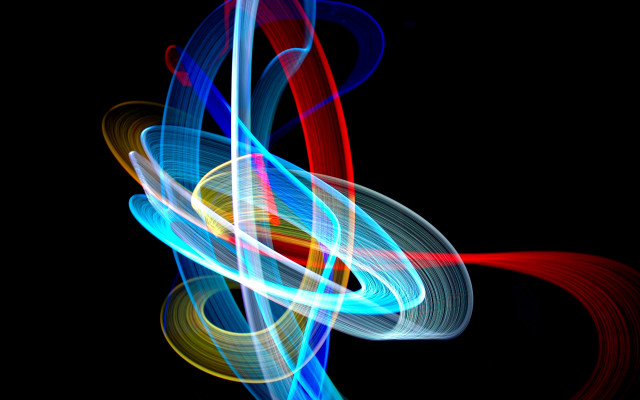 Colorful abstract light swirl red free wallpaper for desktop - medium preview image