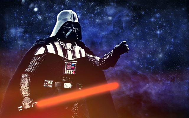 Darth vader galaxy stars red free wallpaper for desktop - medium preview image