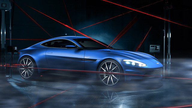 Blue sports car dark room #25 free wallpaper for desktop - medium preview image