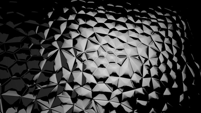Black white triangle face generative free wallpaper for desktop - medium preview image
