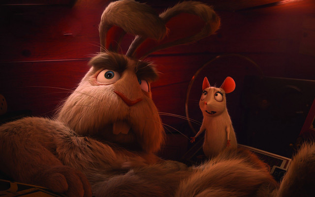 Stuffed animals bed red walls free wallpaper for desktop - medium preview image