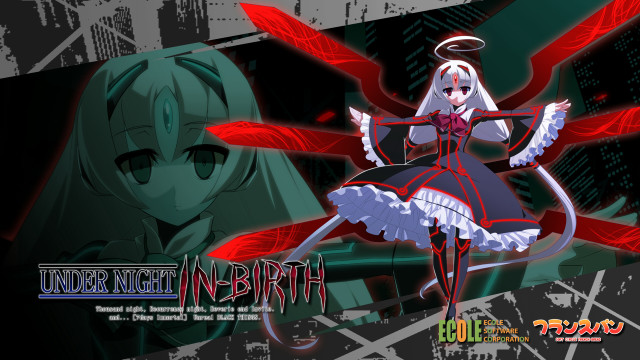 Anime red angel wings black free wallpaper for desktop - medium preview image