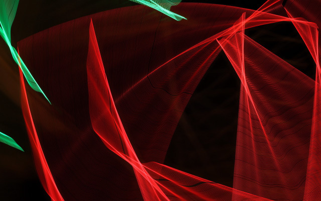 Red green abstract curved blacklight free wallpaper for desktop - medium preview image