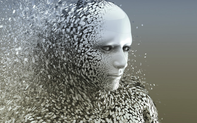 Man dots bubbles air beeple free wallpaper for desktop - medium preview image