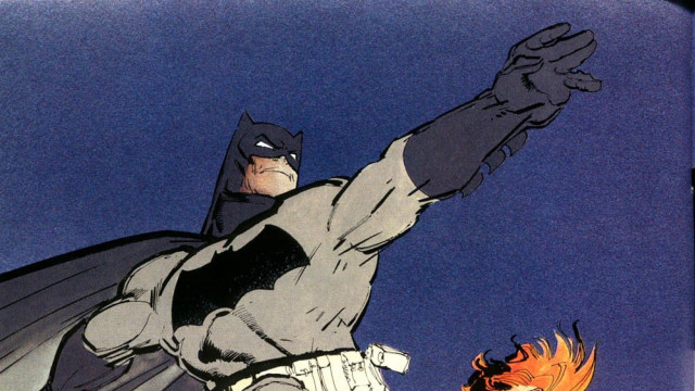 Batman demon flying arms outstretched free wallpaper for desktop - medium preview image