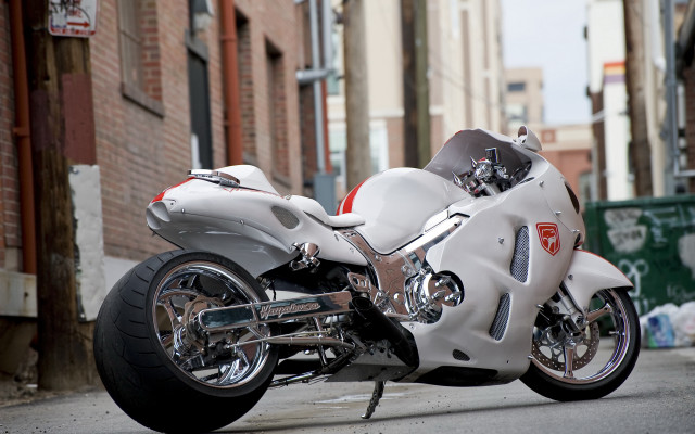 White motorcycle street building red free wallpaper for desktop - medium preview image