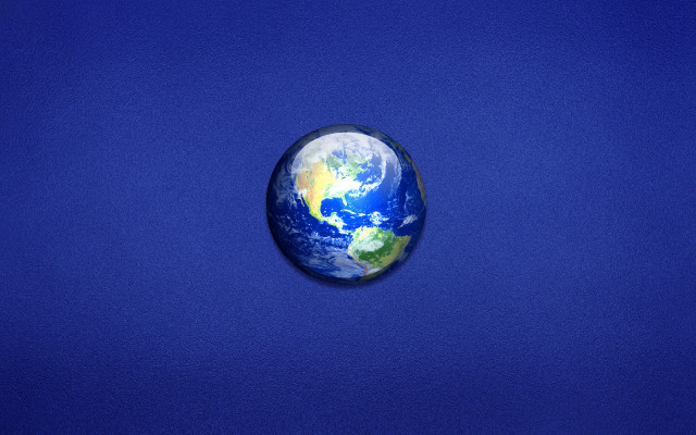 Blue earth globe night sky free wallpaper for desktop - medium preview image