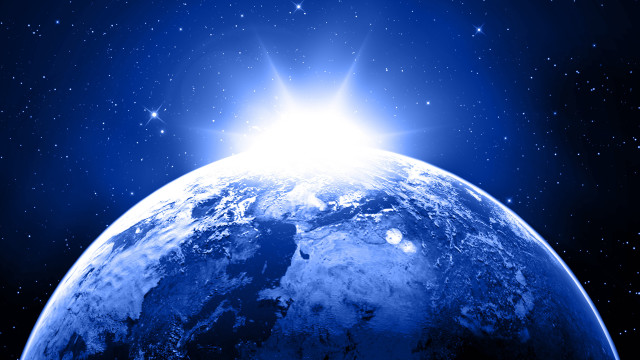 Blue earth bright star space free wallpaper for desktop - medium preview image