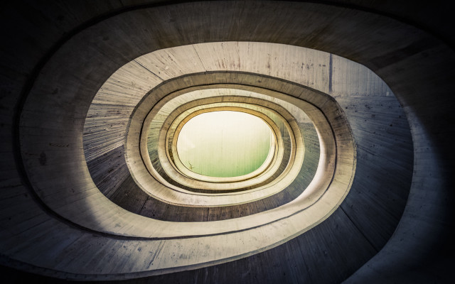 Spiral staircase window skylight concrete free wallpaper for desktop - medium preview image