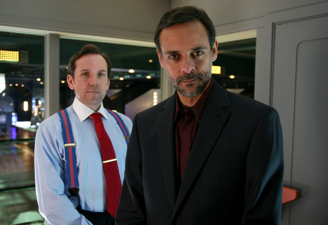 Men suits ties standing room free wallpaper for desktop - medium preview image