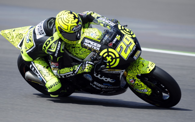 Motorcycle race track cybernetics helmet free wallpaper for desktop - medium preview image