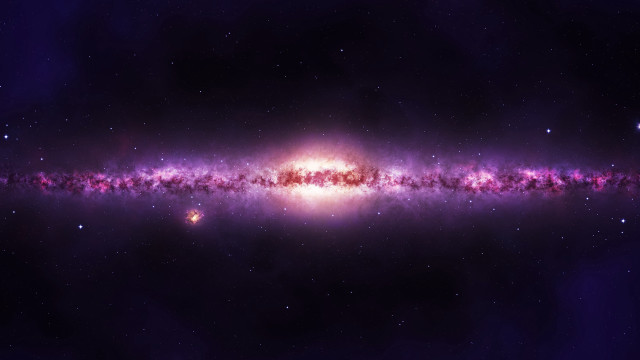 Cosmic colorful starfield galaxy aurora free wallpaper for desktop - medium preview image