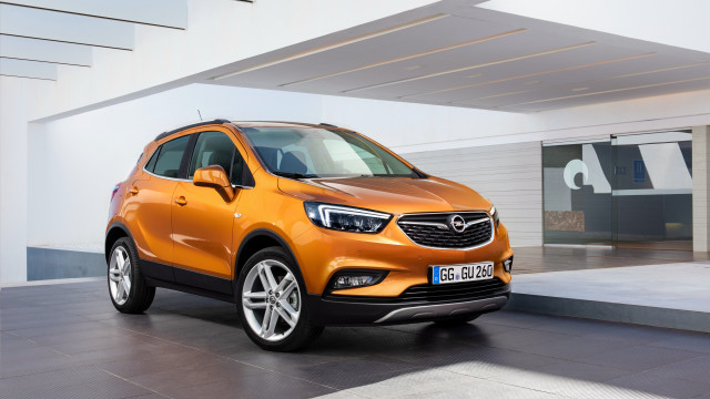 Orange opel suv garage 3d free wallpaper for desktop - medium preview image