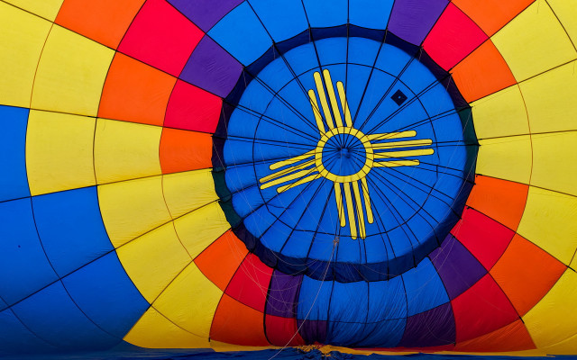 Colorful hot air balloon blue #18 free wallpaper for desktop - medium preview image