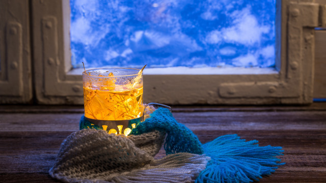 Tea glass blue hat window free wallpaper for desktop - medium preview image