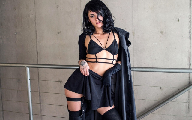 Black outfit vanitas portrait sakimi free wallpaper for desktop - medium preview image