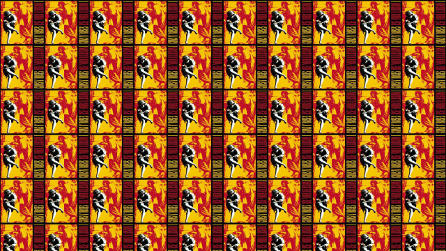 Man gun yellow background red #2 free wallpaper for desktop - medium preview image