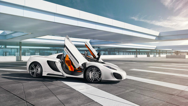 White sports car open doors #5 free wallpaper for desktop - medium preview image