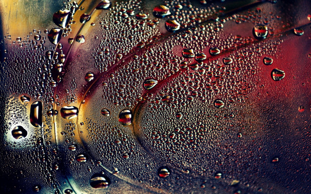 Water droplets glass background macro free wallpaper for desktop - medium preview image