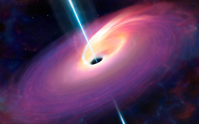 Black hole purple galaxy space free wallpaper for desktop - medium preview image