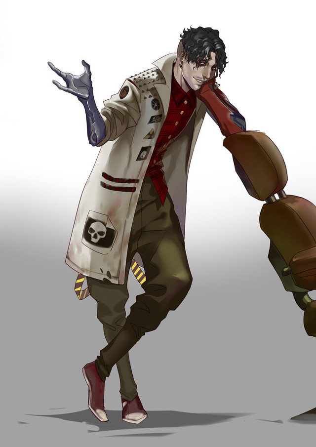 Man trench coat suitcase bag free wallpaper for mobile - medium preview image