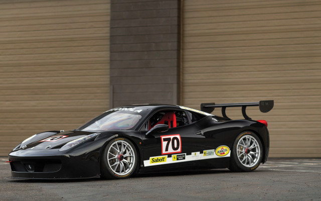 Black sports car number70 garage free wallpaper for desktop - medium preview image