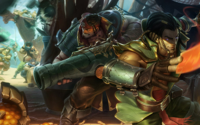 Man woman weapon fire group free wallpaper for desktop - medium preview image