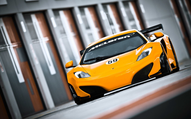 Yellow sports car race track #5 free wallpaper for desktop - medium preview image