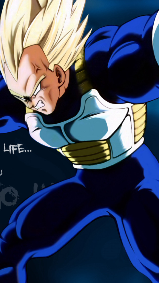 Vegeta saiyan armor spiked hair free wallpaper for mobile - medium preview image