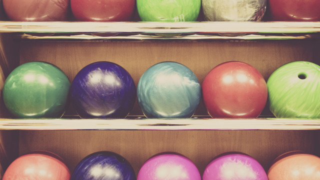 Bowling balls shelf florianne becker free wallpaper for desktop - medium preview image