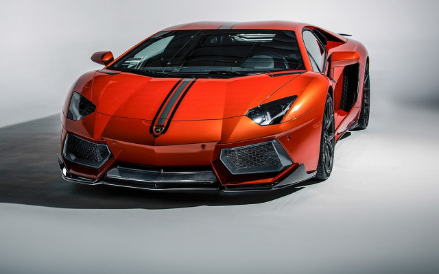 Red sports car studio white free wallpaper for desktop - medium preview image