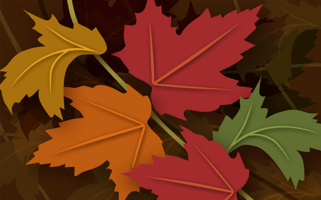 Leaves brown background digital plant free wallpaper for desktop - medium preview image
