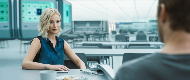 Woman table food man hologram free wallpaper for desktop - medium preview image