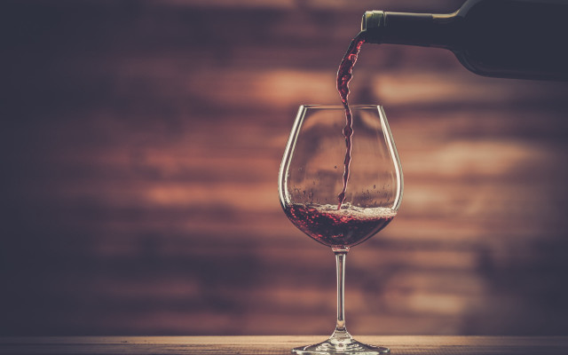 Wine pour bottle wooden wall free wallpaper for desktop - medium preview image