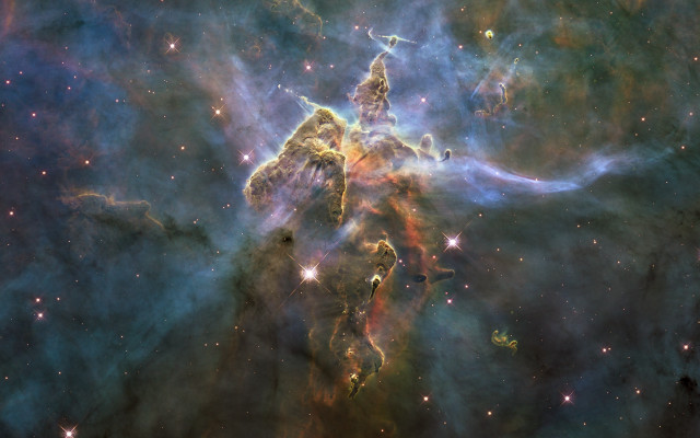 Starcluster bluegreen center space art free wallpaper for desktop - medium preview image