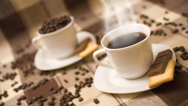 Coffee cup cookie tablecloth coffee free wallpaper for desktop - medium preview image