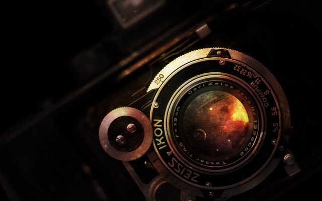 Camera lens space image attachment free wallpaper for desktop - medium preview image